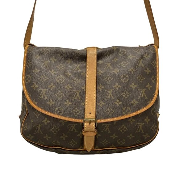 LOUIS VUITTON Saumur 35 Monogram Shoulder Bag Monogram Canvas 490-090125 - Picture 2 of 14